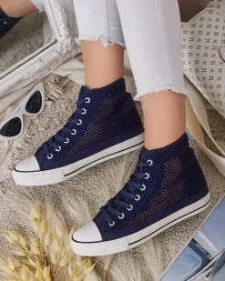 Sale Damskie ażurowe trampki Nizzef Trampki