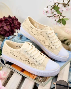 Best Damskie ażurowe trampki Niz Trampki