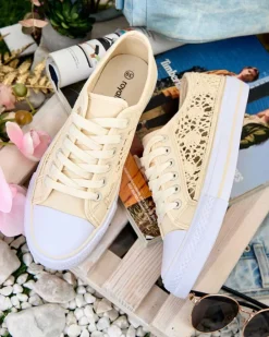 Best Damskie ażurowe trampki Niz Trampki