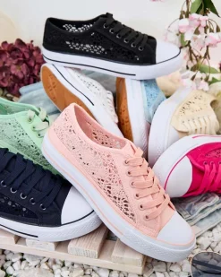 Best Damskie ażurowe trampki Niz Trampki