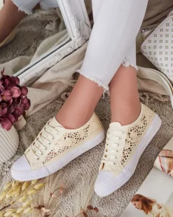 Best Damskie ażurowe trampki Niz Trampki