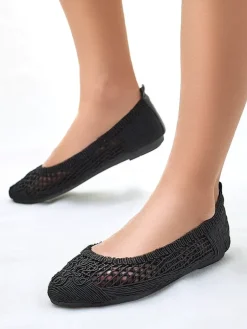 New Damskie baleriny ażurowe Annete Baleriny Klasyczne