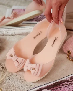 Sale Damskie baleriny z kokardką Xollca Buty Na Wielkie Wyjście|Baleriny Klasyczne