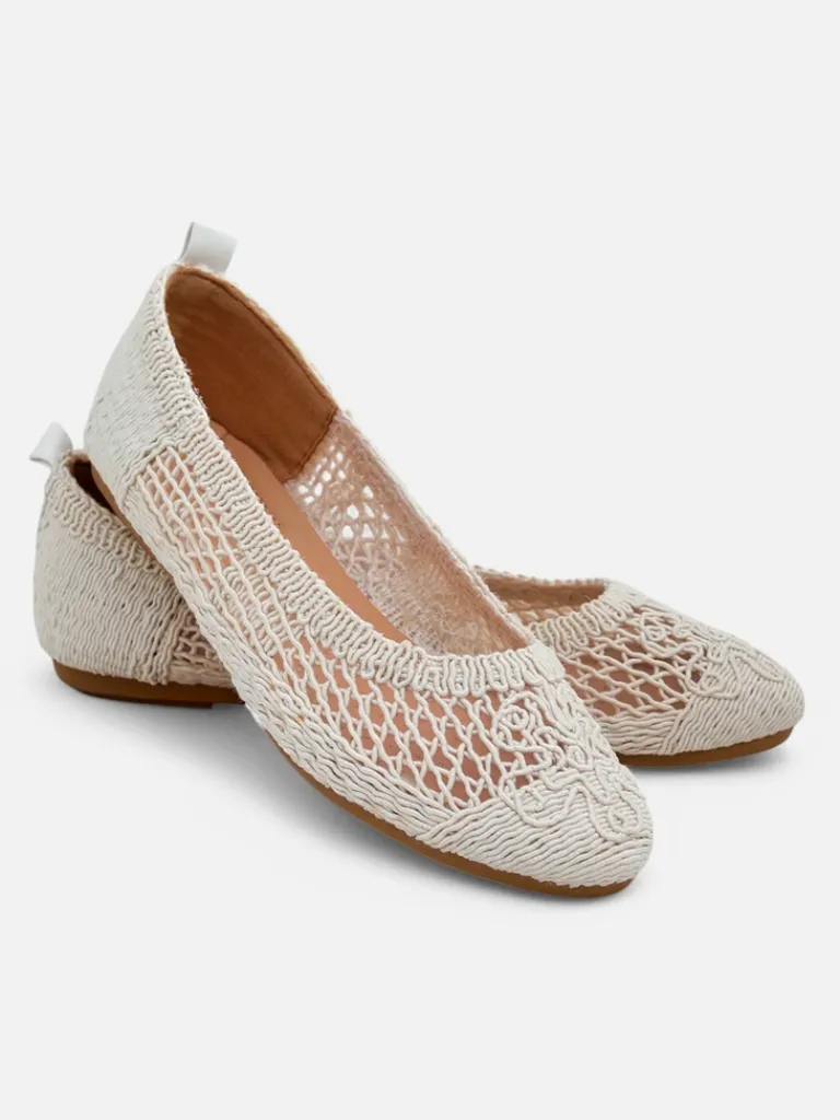 Best Damskie baleriny ażurowe Annete Baleriny Klasyczne