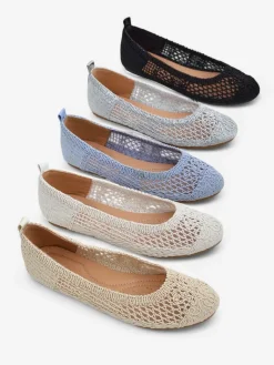 Best Damskie baleriny ażurowe Annete Baleriny Klasyczne