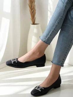 Hot Damskie baleriny z kokardką Frelie Buty Na Wielkie Wyjście|Baleriny Klasyczne