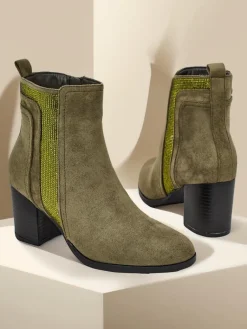 Hot Damskie botki na słupku Venotto Botki Na Słupku|Nowość