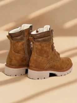 Discount Damskie botki workery Fiemo Workery|Botki Z Delikatnym Ociepleniem