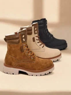 Discount Damskie botki workery Fiemo Workery|Botki Z Delikatnym Ociepleniem