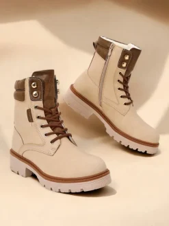 Discount Damskie botki workery Fiemo Workery|Botki Sznurowane