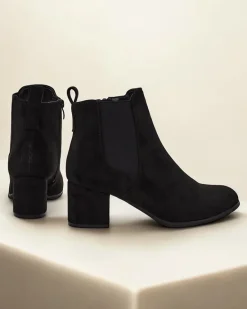 Outlet Damskie botki Solir Botki Z Delikatnym Ociepleniem|Botki Na Słupku