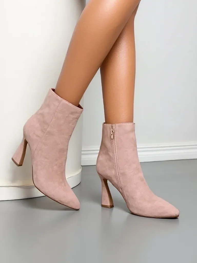 Outlet Damskie botki na szpilce Dipezz Botki Bez Ocieplenia|Botki Na Szpilce