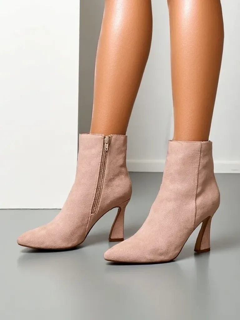Outlet Damskie botki na szpilce Dipezz Botki Bez Ocieplenia|Botki Na Szpilce