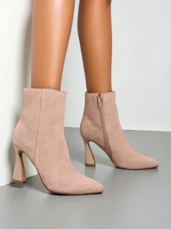 Outlet Damskie botki na szpilce Dipezz Botki Bez Ocieplenia|Botki Na Szpilce