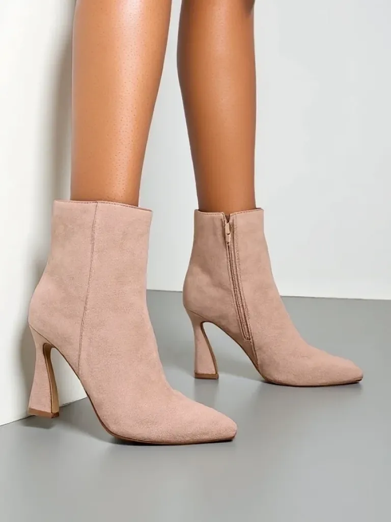 Outlet Damskie botki na szpilce Dipezz Botki Bez Ocieplenia|Botki Na Szpilce