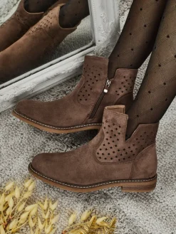 Hot Damskie botki Rito Botki Bez Ocieplenia|Botki Na Płaskim Obcasie