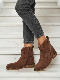 Sale Damskie botki ażurowe Toffas Botki Bez Ocieplenia|Nowość