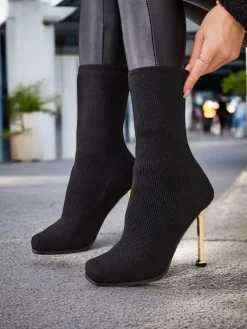 New Damskie botki Wezonu Szpilki|Botki Bez Ocieplenia