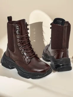 Online Damskie botki typu workery Ronoppa Workery|Botki Z Delikatnym Ociepleniem