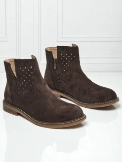 Discount Damskie botki Rito Botki Bez Ocieplenia|Botki Na Płaskim Obcasie