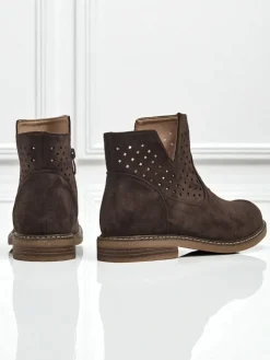 Discount Damskie botki Rito Botki Bez Ocieplenia|Botki Na Płaskim Obcasie