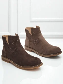 Discount Damskie botki Rito Botki Bez Ocieplenia|Botki Na Płaskim Obcasie