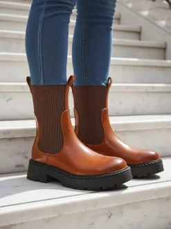 Best Damskie botki Masolina Botki Z Delikatnym Ociepleniem|Botki Na Platformie