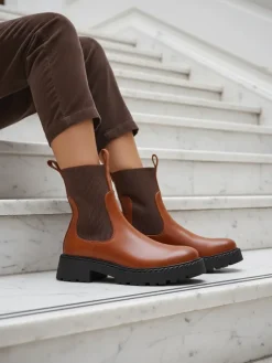 Best Damskie botki Masolina Botki Z Delikatnym Ociepleniem|Botki Na Platformie