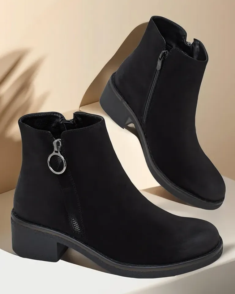 Best Damskie botki Milo Botki Z Delikatnym Ociepleniem|Botki Na Słupku