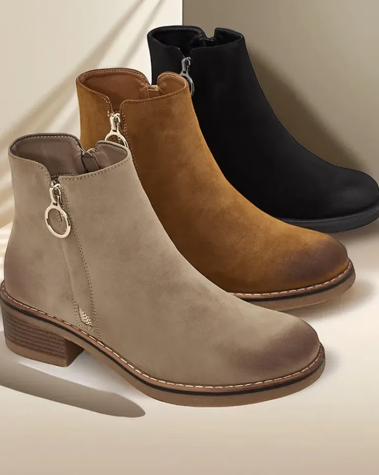 Best Damskie botki Milo Botki Z Delikatnym Ociepleniem|Botki Na Słupku