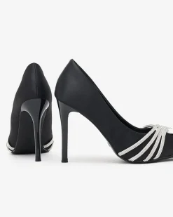 Hot Damskie czółenka z cyrkoniami Cabricca Klasyczne