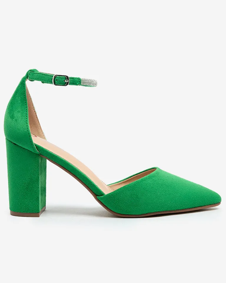 Sale Damskie czółenka z cyrkoniami Britica Klasyczne