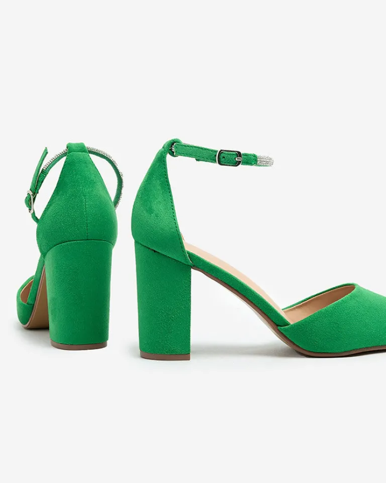 Sale Damskie czółenka z cyrkoniami Britica Klasyczne