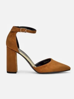 Outlet Damskie czółenka eko zamszowe Calde Klasyczne