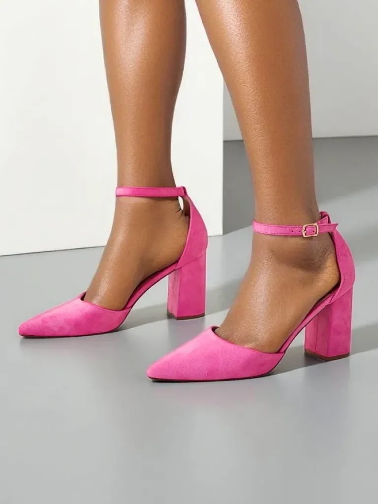 Damskie czółenka eko zamszowe Caldesse Klasyczne