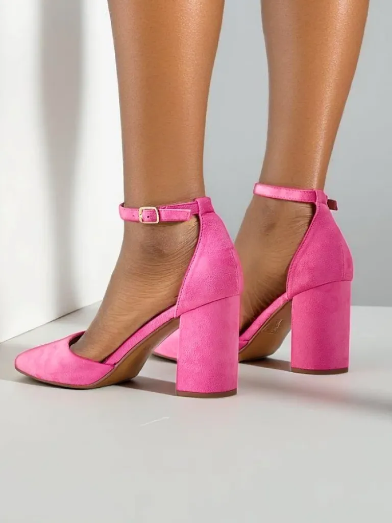 Damskie czółenka eko zamszowe Caldesse Klasyczne