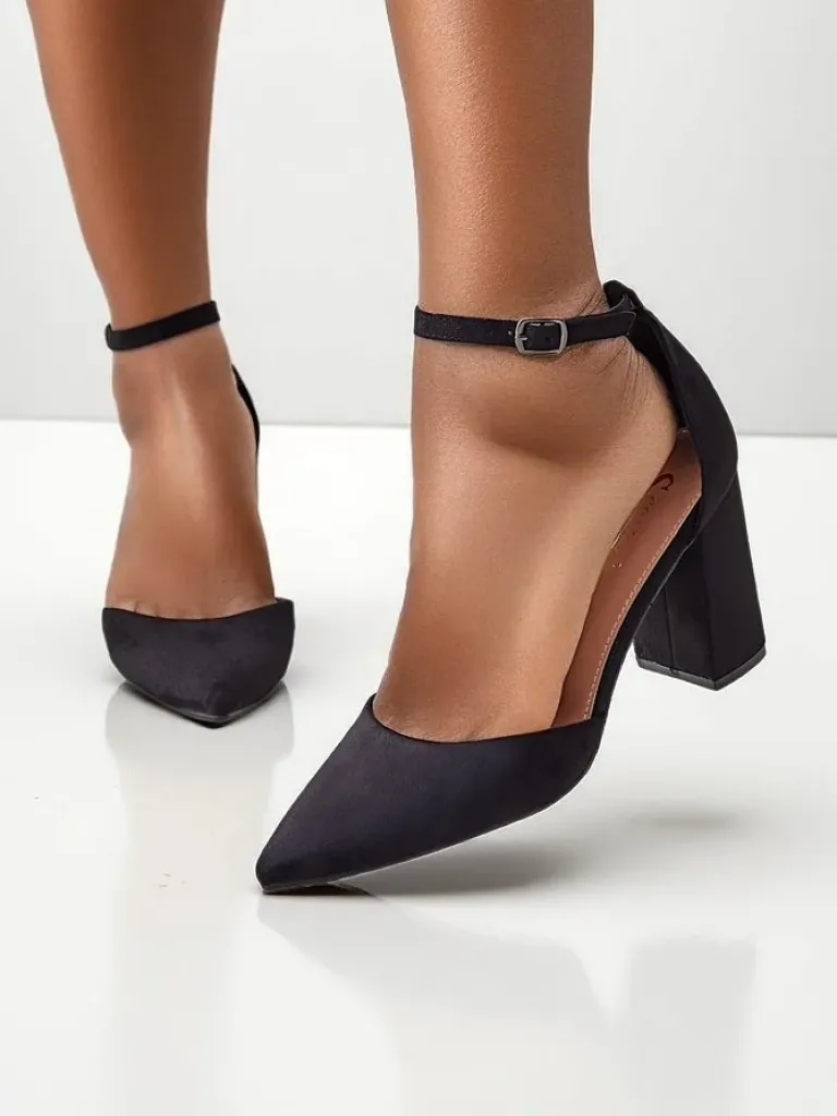 Clearance Damskie czółenka eko zamszowe Caldesse Klasyczne