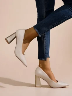 Online Damskie czółenka z ozdobnym obcasem Dimmas Szpilki|Klasyczne