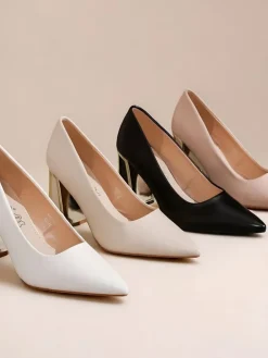 Online Damskie czółenka z ozdobnym obcasem Dimmas Szpilki|Klasyczne