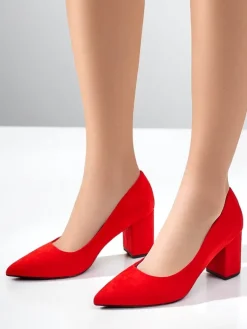 New Damskie czółenka eko zamszowe Ugandes Klasyczne