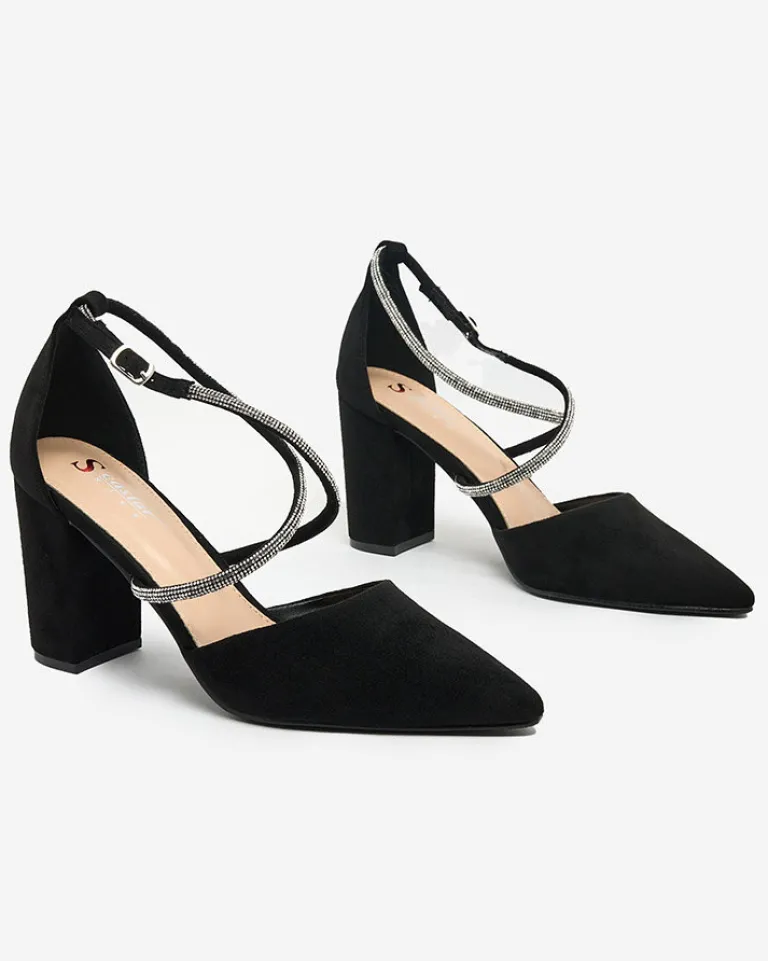 Discount Damskie czółenka z cyrkoniami Briticca Buty Na Wielkie Wyjście|Klasyczne