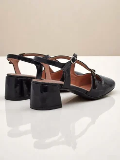 Best Damskie czółenka na niskim obcasie z ozdobnymi paseczkami Lollita Klasyczne