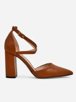 Damskie czółenka z krzyżowanymi paseczkami Eurolias Klasyczne