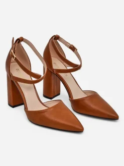 Damskie czółenka z krzyżowanymi paseczkami Eurolias Klasyczne