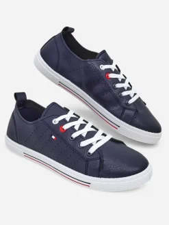 Sale Damskie eko skórzane trampki Keopsa Trampki