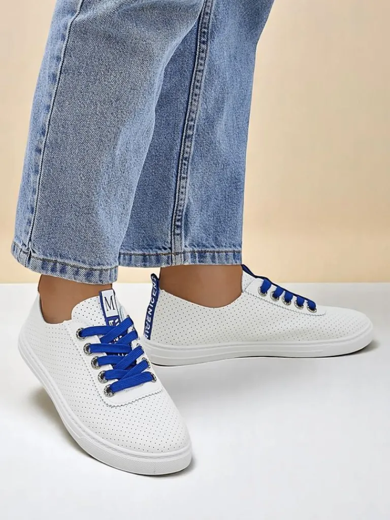 Sale Damskie eko skórzane trampki Next Step Trampki