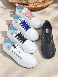 Sale Damskie eko skórzane trampki Next Step Trampki