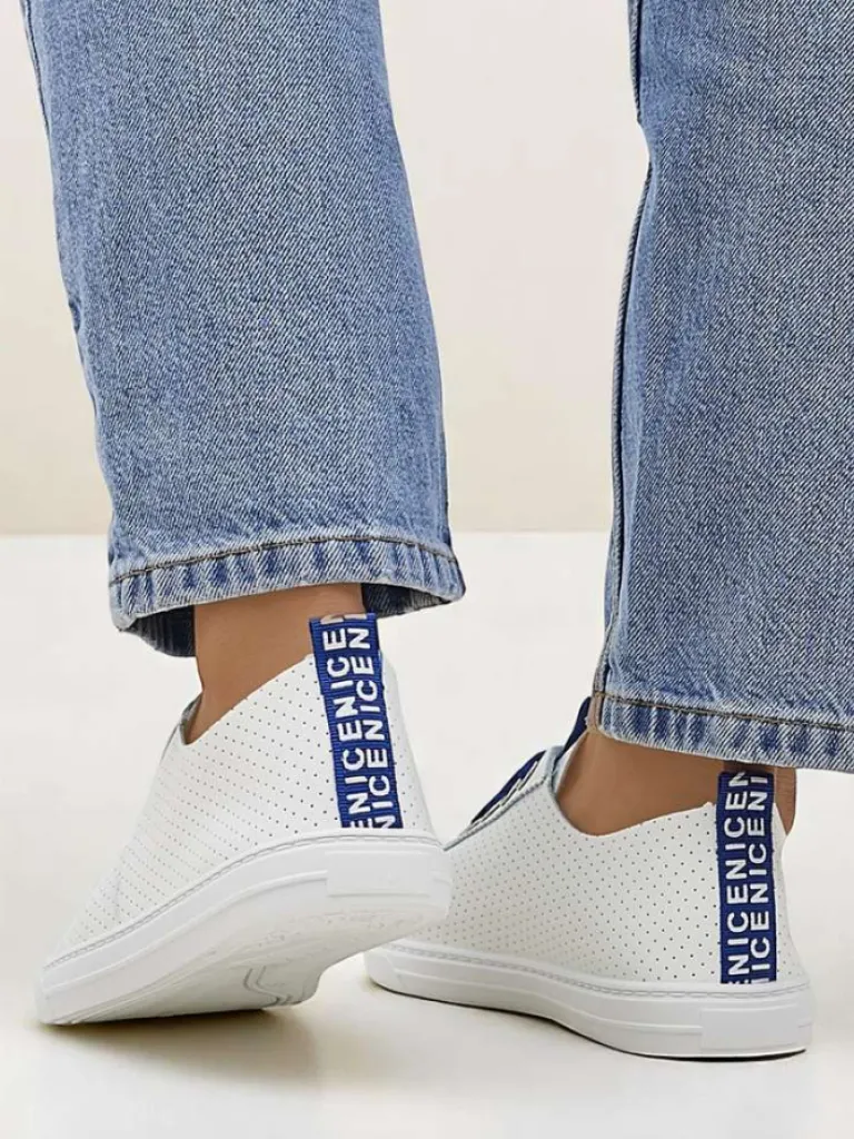 Sale Damskie eko skórzane trampki Next Step Trampki