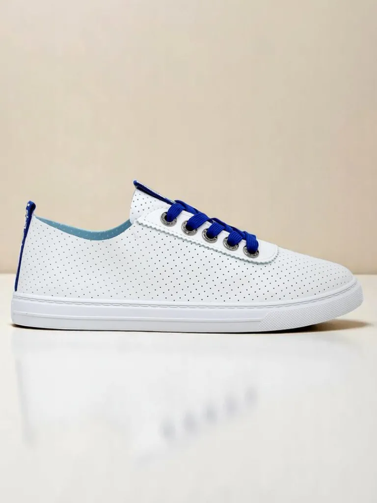 Sale Damskie eko skórzane trampki Next Step Trampki