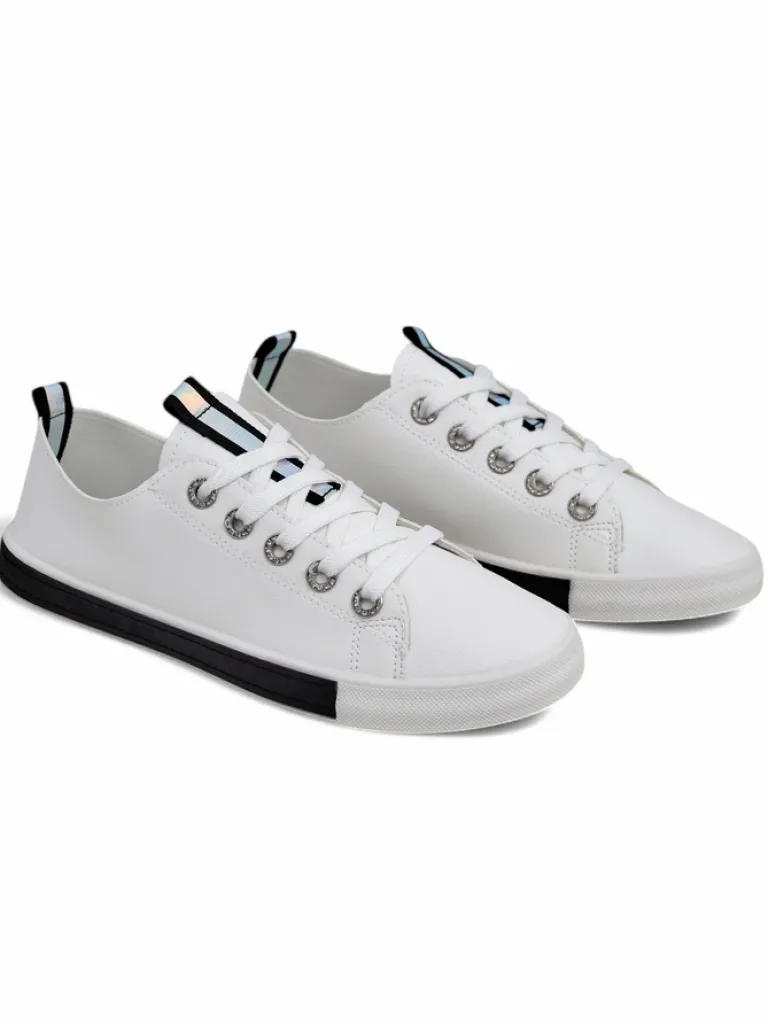 Best Damskie eko skórzane trampki Tarene Trampki